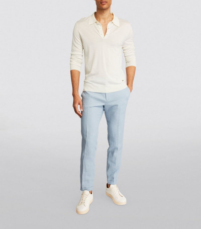 Brioni Cashmere-Silk Collared Sweater outlook