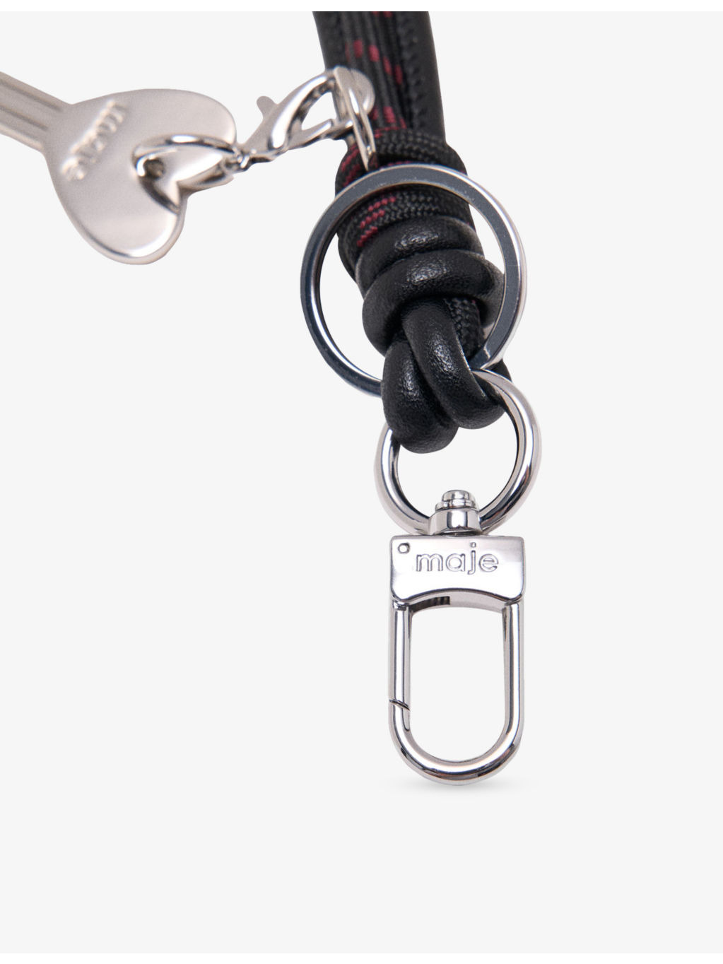 Embellished Leather Keyring Charm - 2