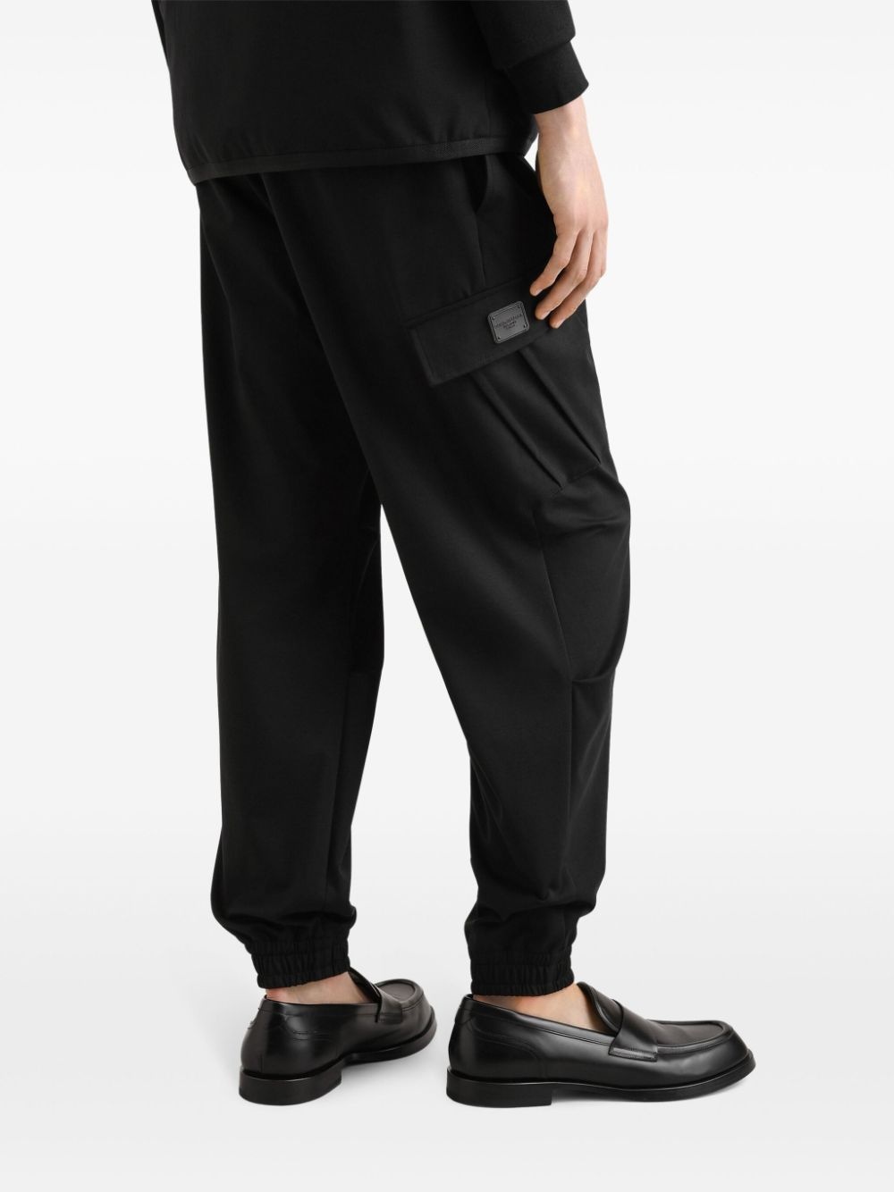 drawstring-waist cargo pants - 4
