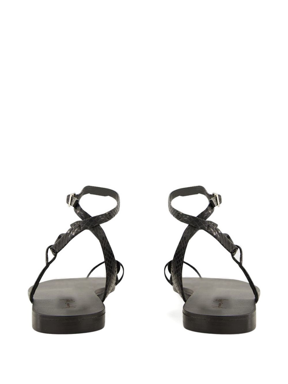 Dazzling Crest crystal-embellished flat sandals - 4