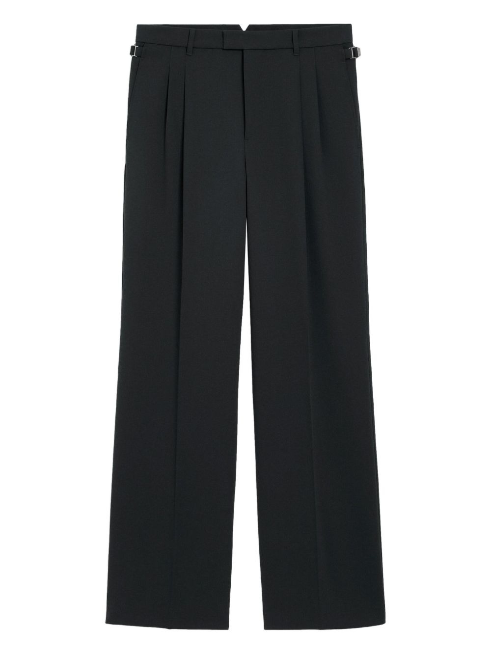 pleated wide-leg trousers - 1