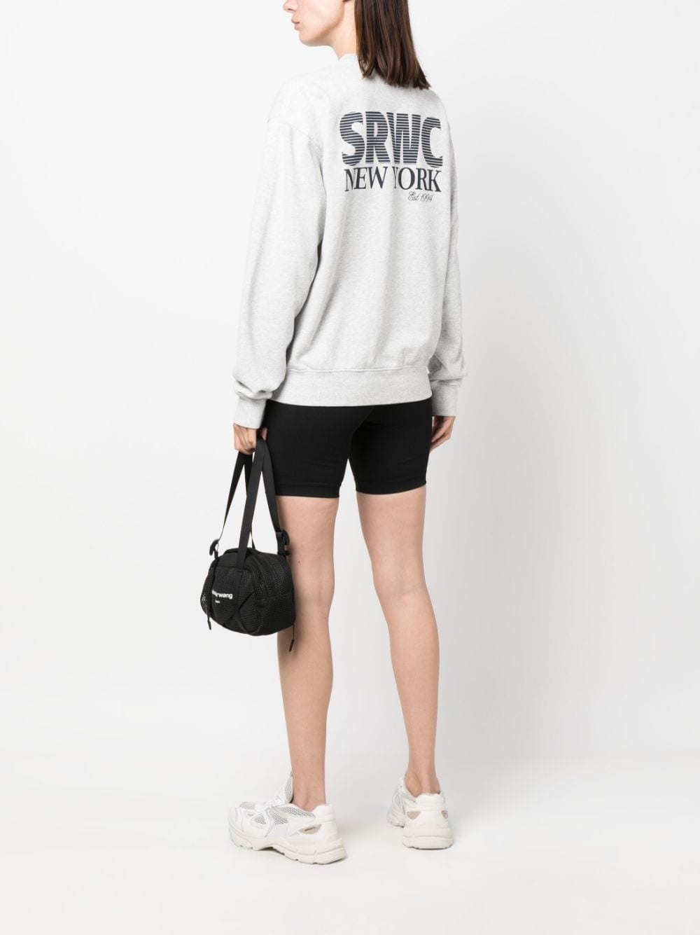 slogan-print cotton-blend sweatshirt - 2