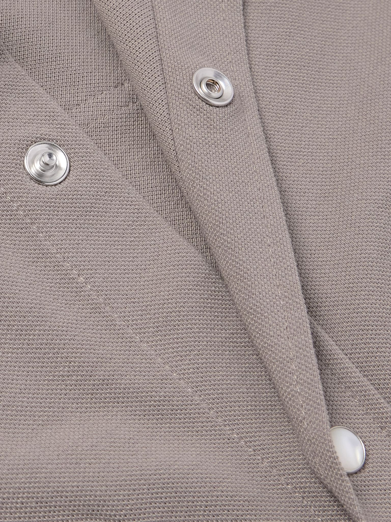 Slim-Fit Cotton-Piqué Western Shirt Beige - 5