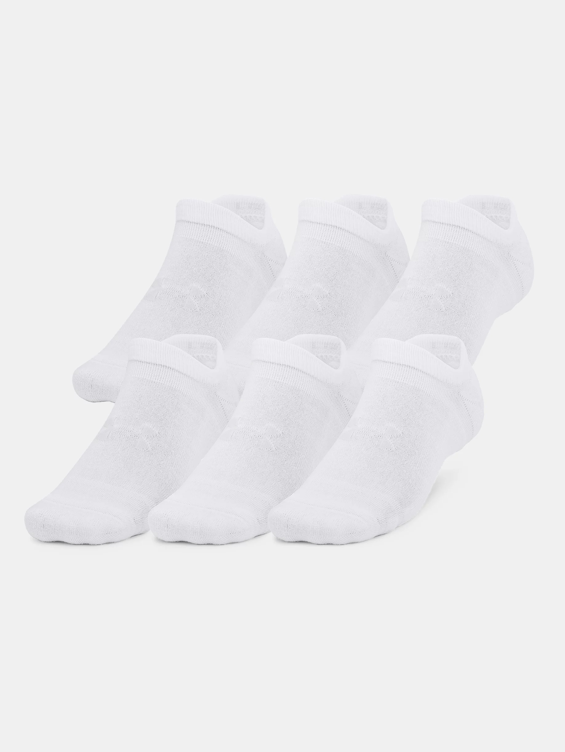 Unisex UA Essential Cushion 6-Pack No Show Socks - 3