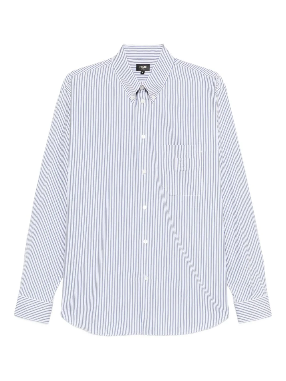 striped long-sleeved shirt - 1