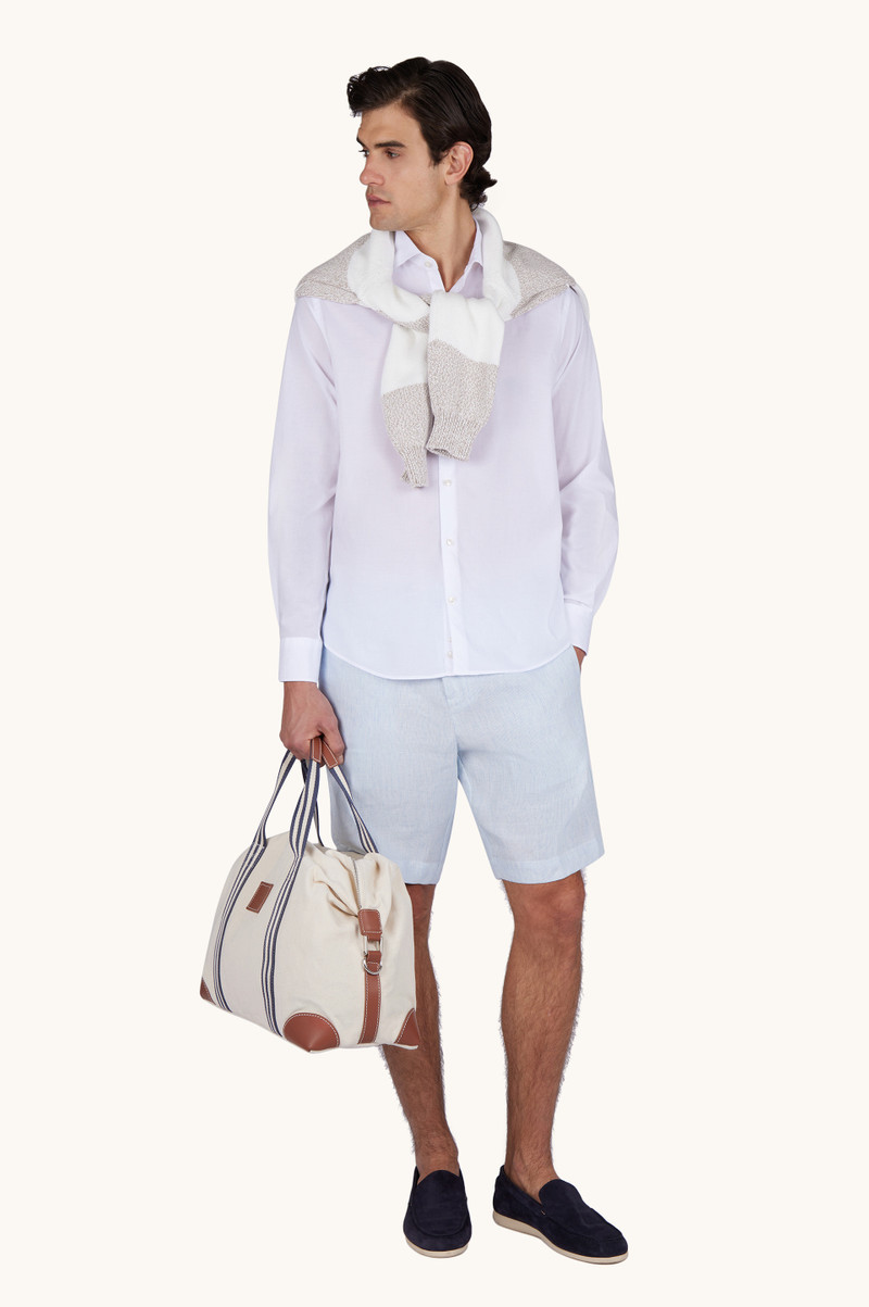 Paul & Shark GARMENT‑DYED COTTON VOILE SHIRT outlook