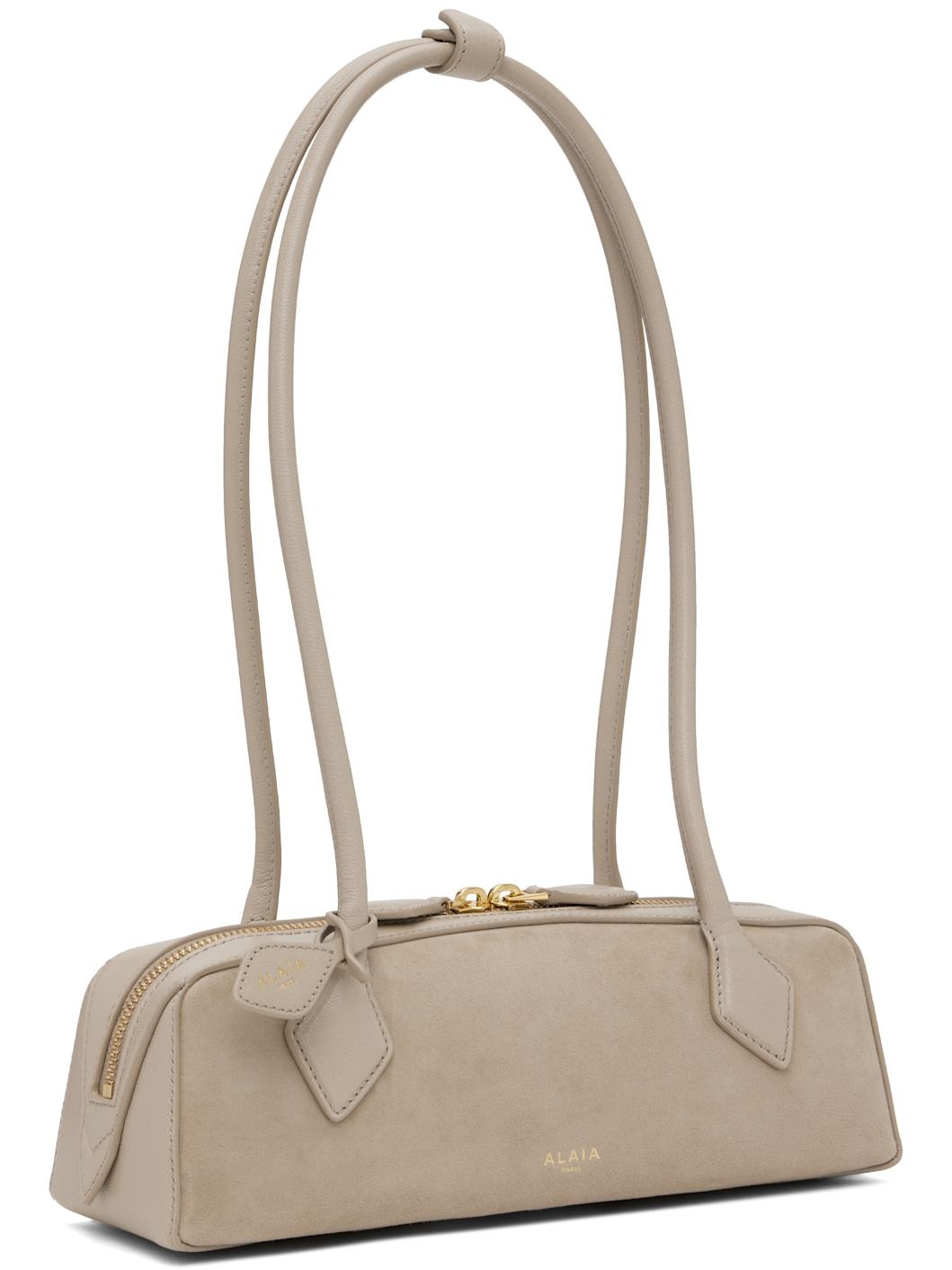 Gray 'Le Teckel' Small Bi-Material Bag - 2