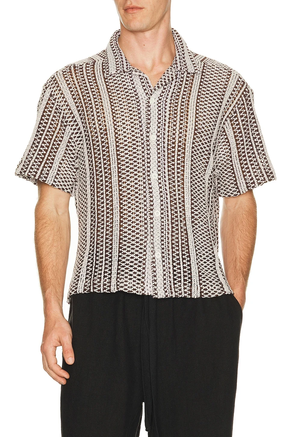 Hugh Crochet Cuban Shirt - 1