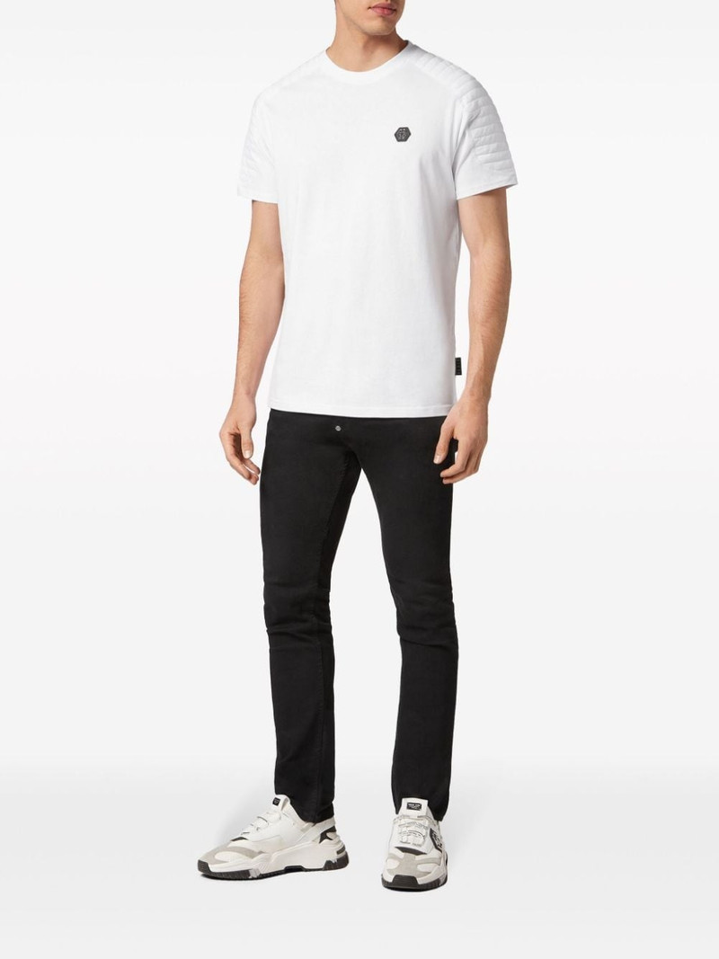 PHILIPP PLEIN logo-plaque cotton T-shirt outlook