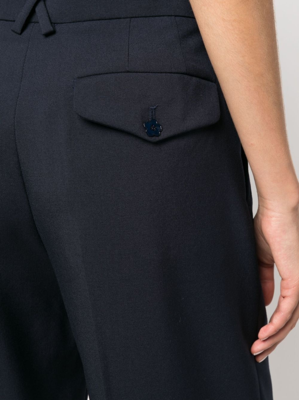 flared cropped trousers - 5