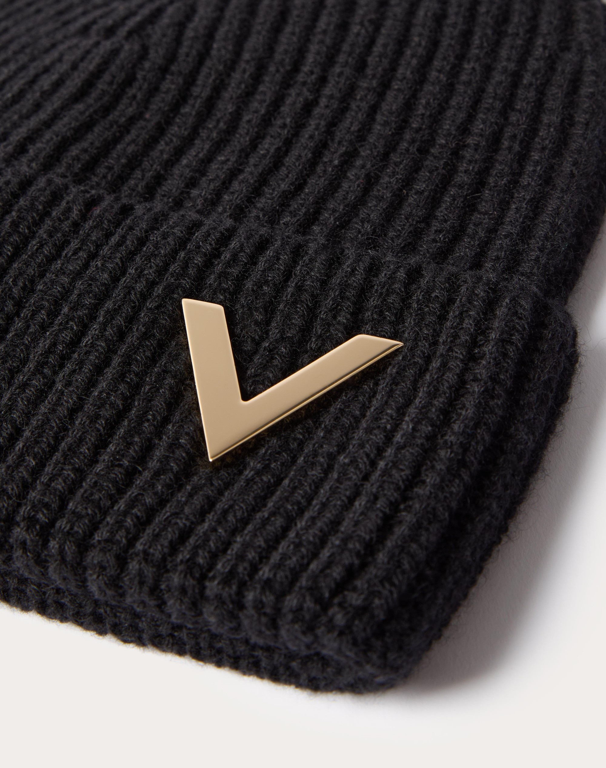 VALENTINO CASHMERE BEANIE - 2