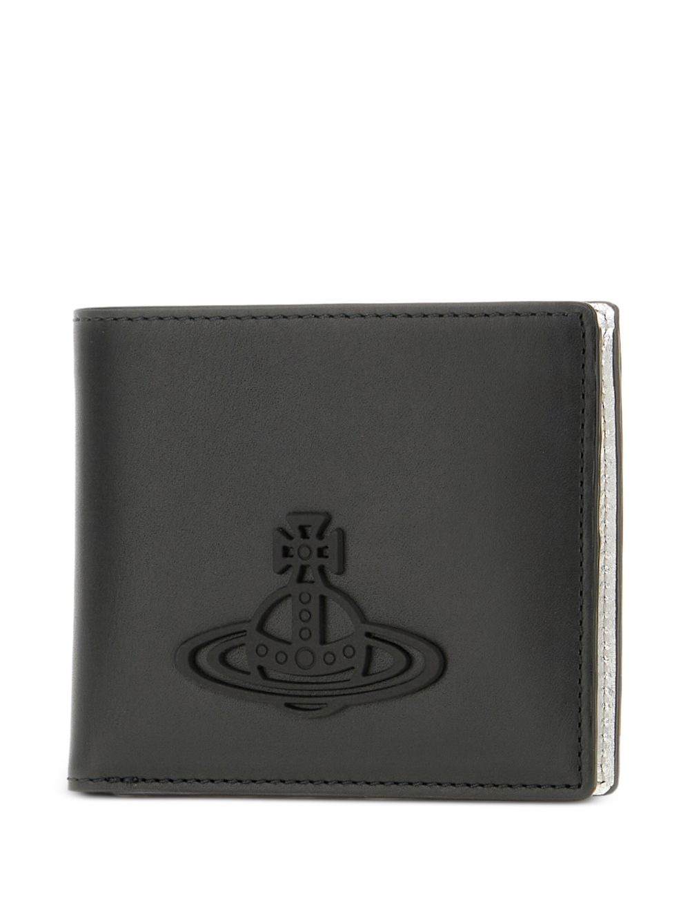 Orb-embossed leather wallet - 3