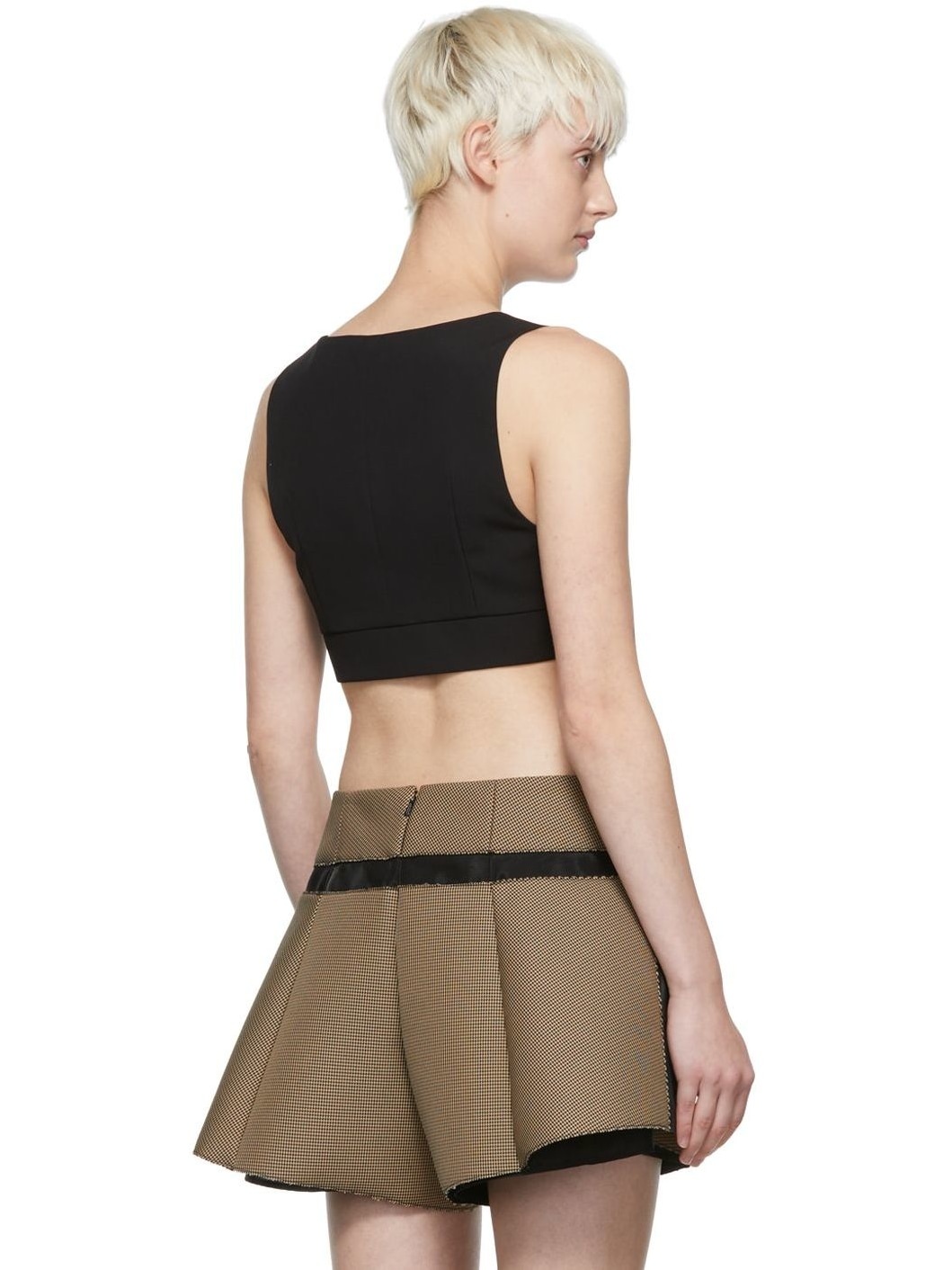 Black Wool Tank Top - 3