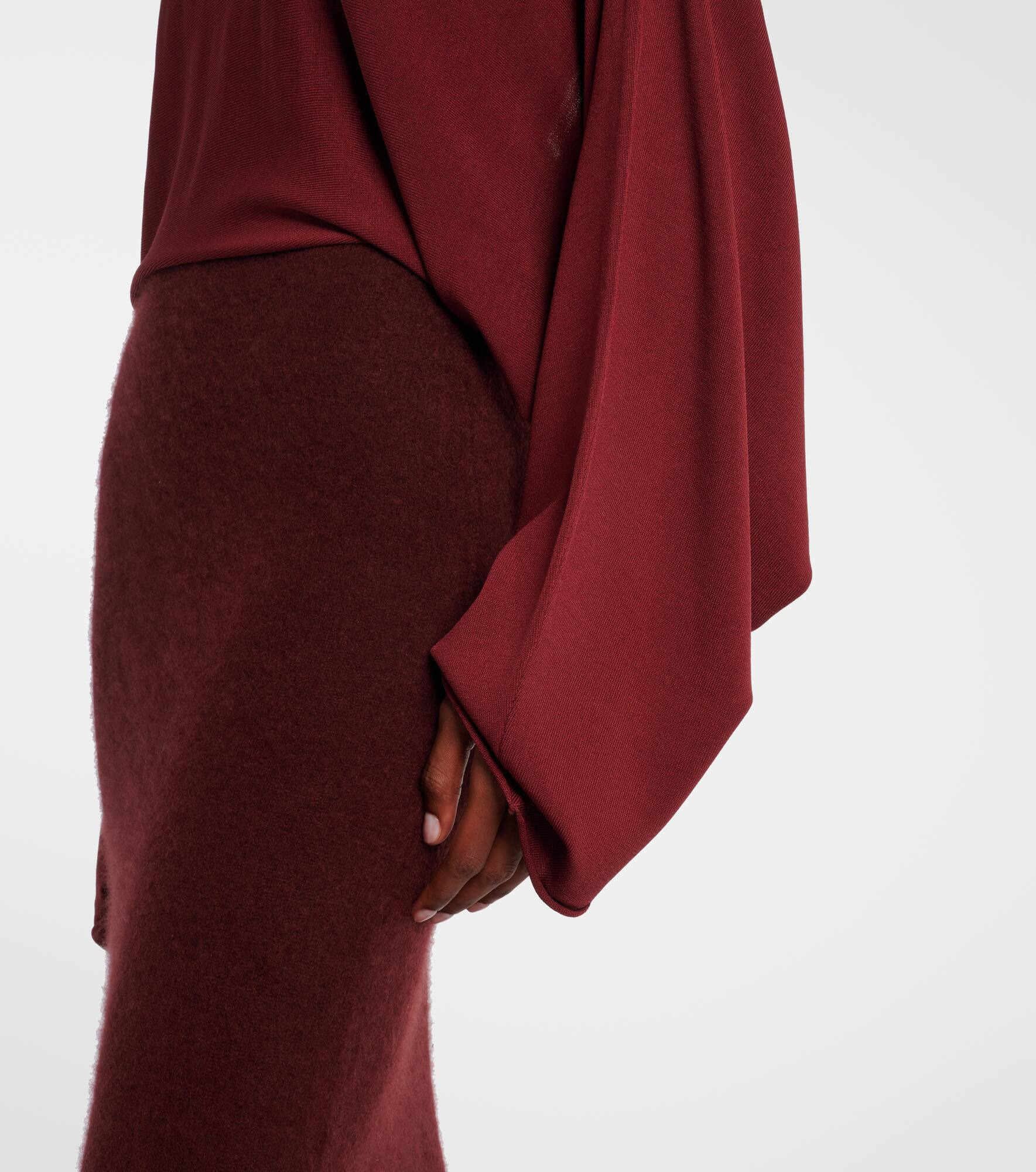 Pine caped maxi dress - 5
