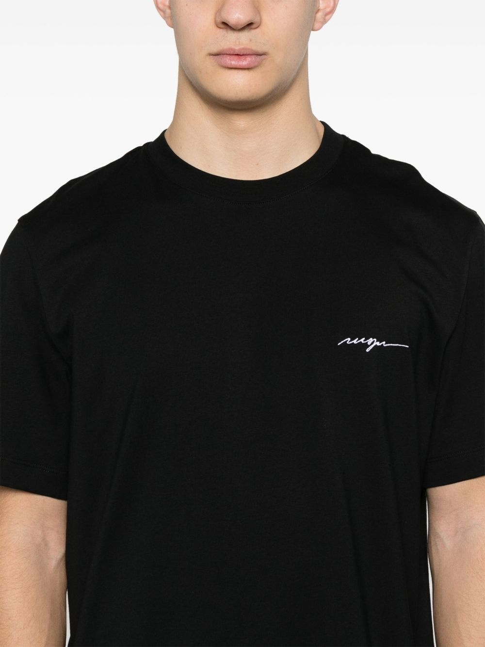 logo-embroidered T-shirt - 4