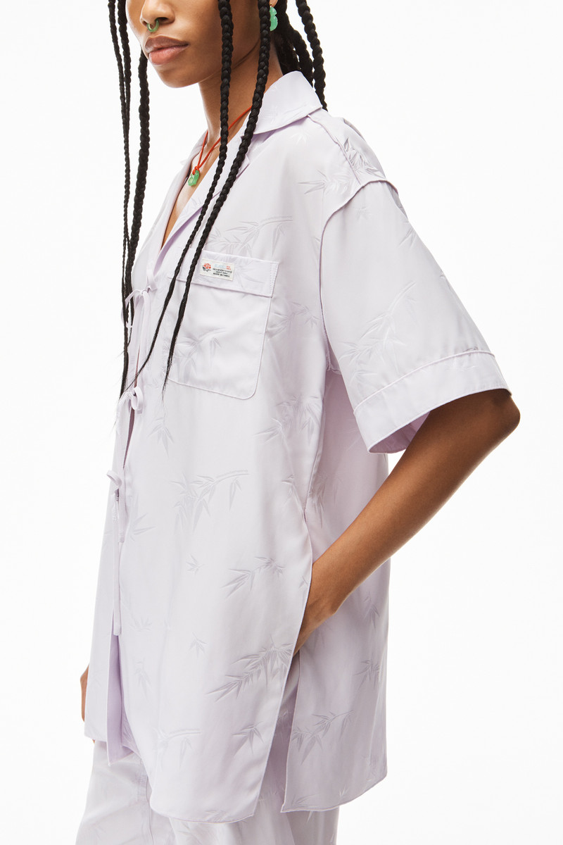 VISCOSE JACQUARD의 SHORT-SLEEVE TIE TOP 5