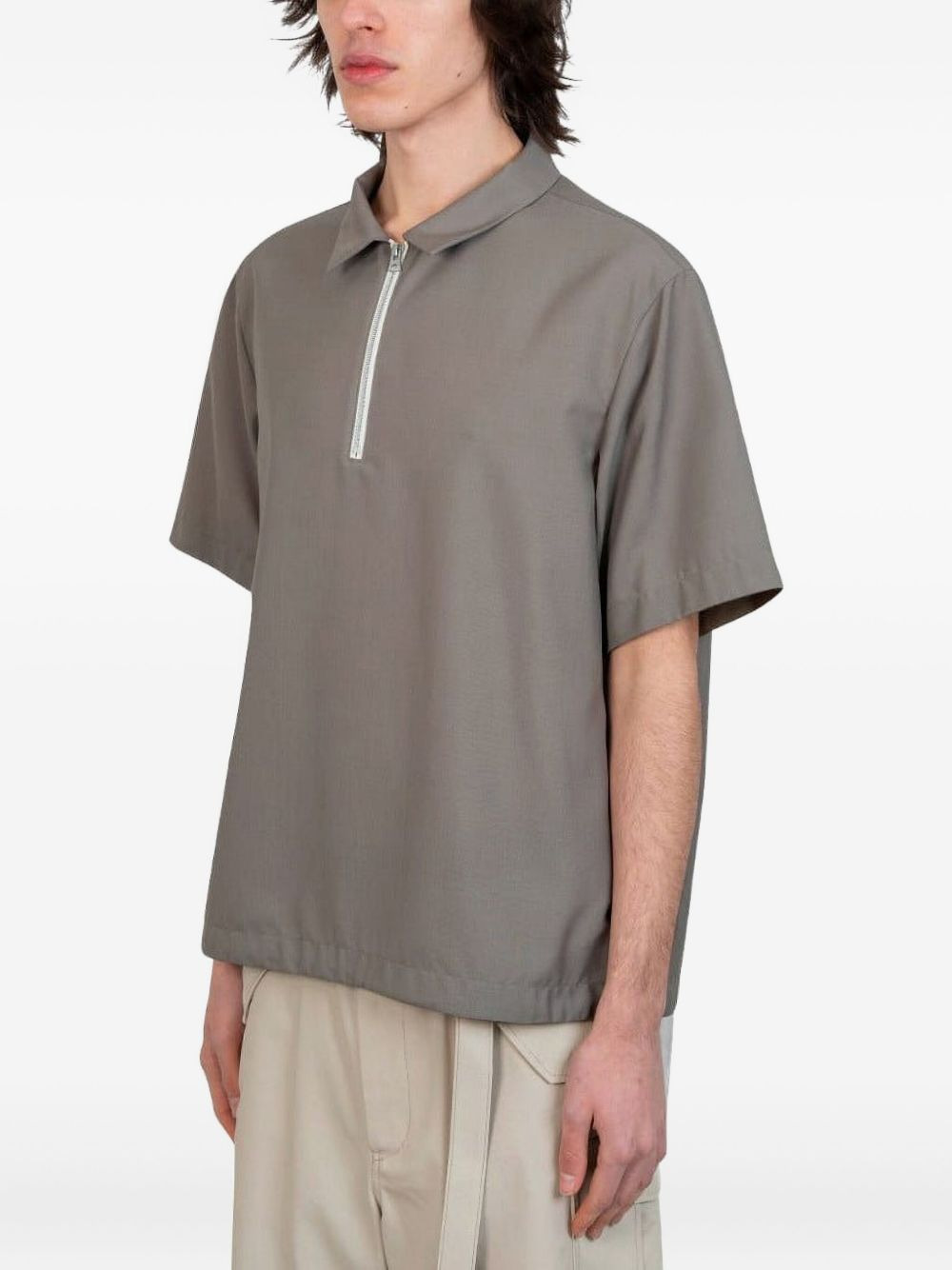 zip-front polo shirt - 2
