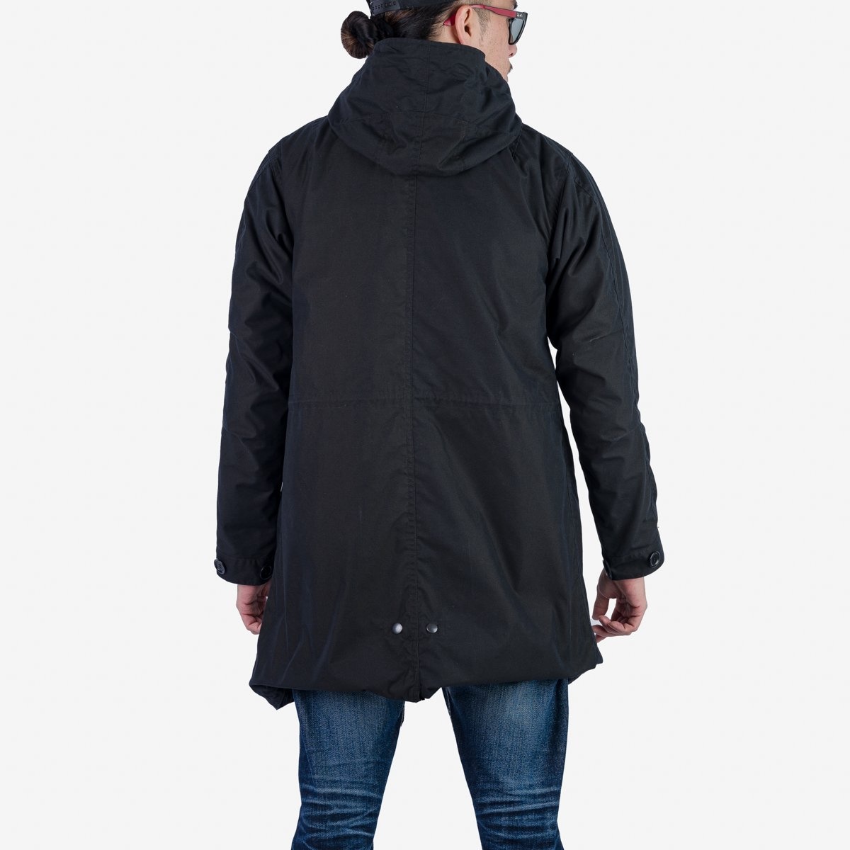 IHM-38-BLK 5oz Quilted Lining M-51 Type Field Coat - Black - 5