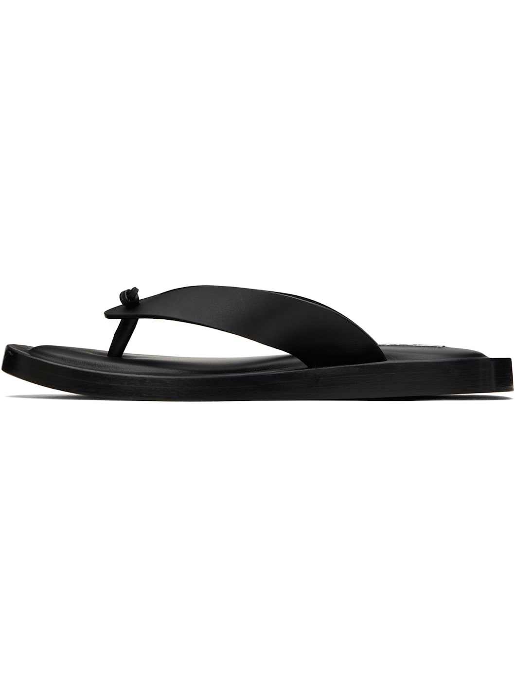 Black Thong Sandals - 3