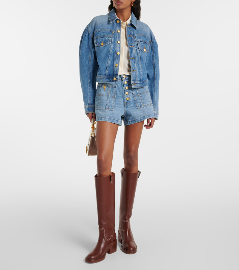 ULLA JOHNSON High-rise denim shorts outlook
