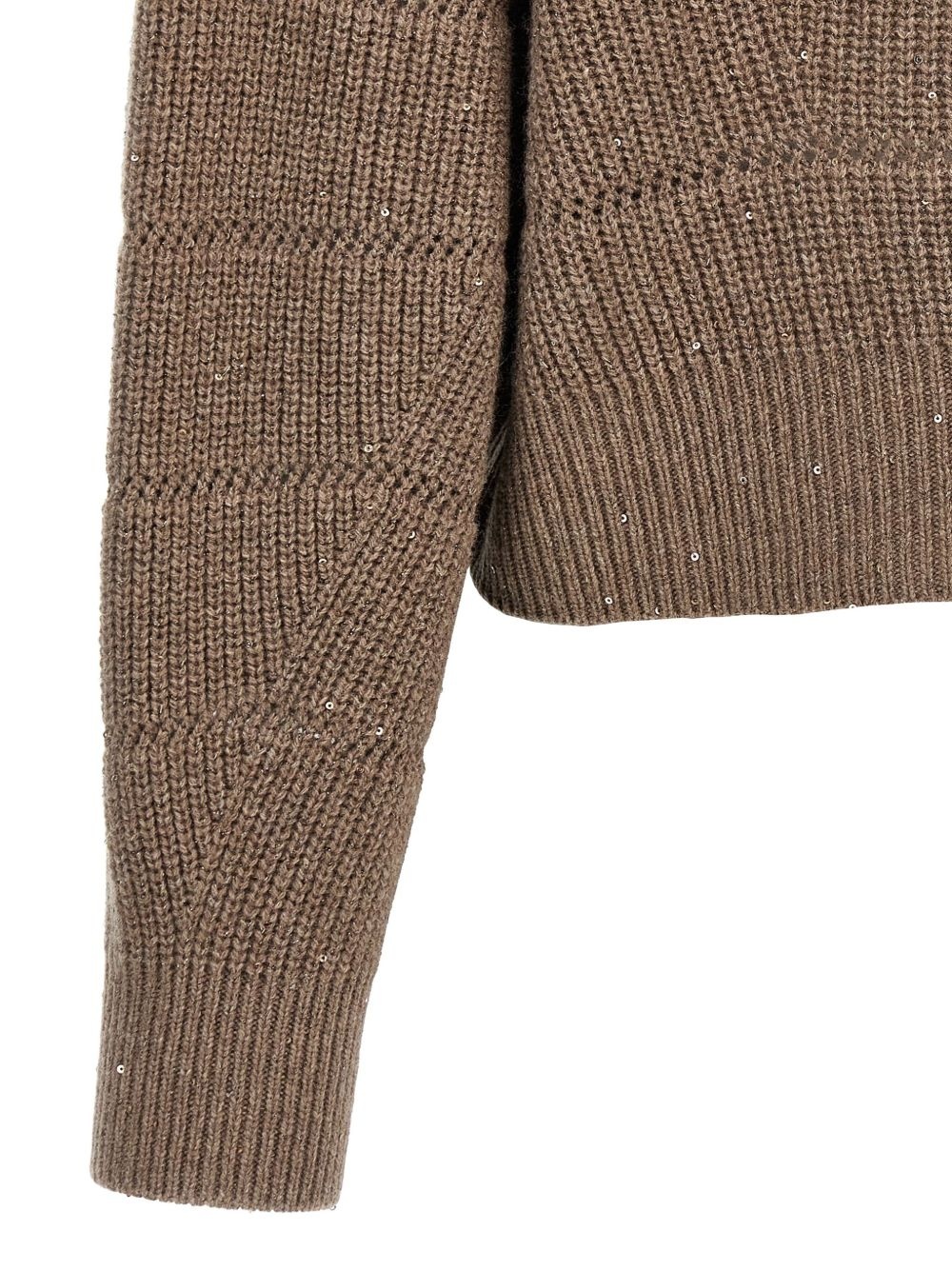 sequin-embellished sweater - 4