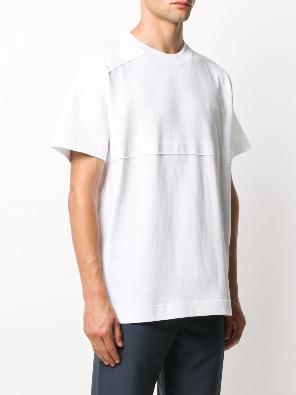 embroidered-logo cotton T-shirt - 3