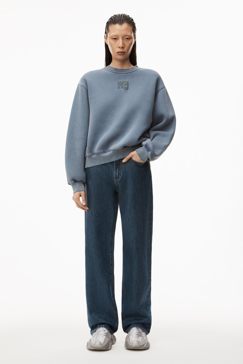 Alexander Wang PUFF LOGO SWEATSHIRT IN STRUCTURED TERRY outlook