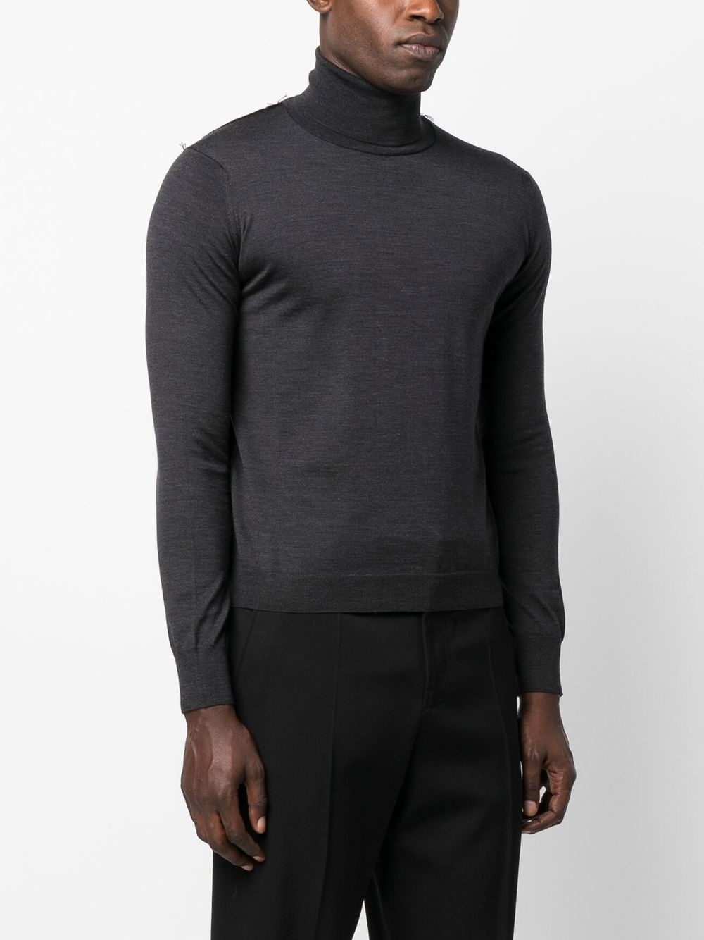 roll-neck knitted jumper - 4
