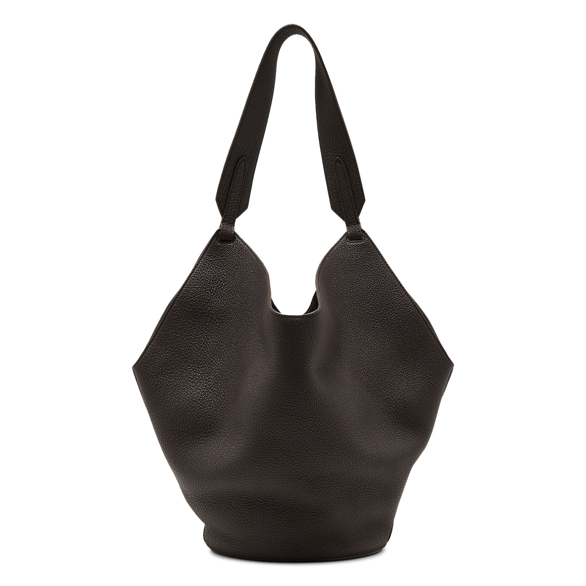 Khaite Small Lotus Tote Bag 'Dark Brown' - 2