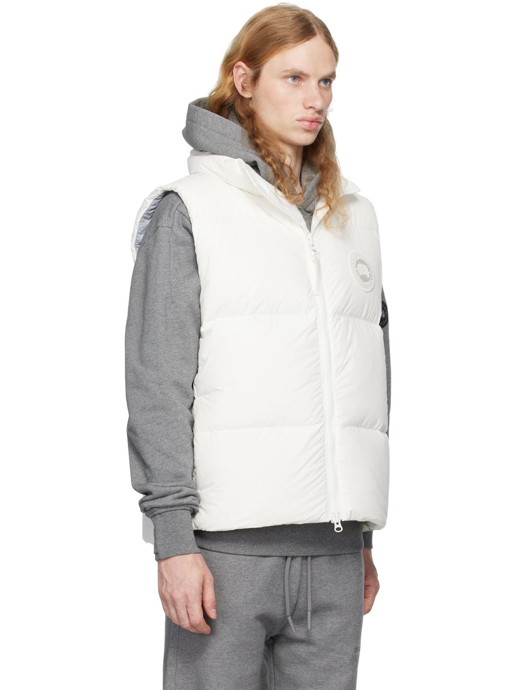White White Disc Lawrence Down Vest - 2