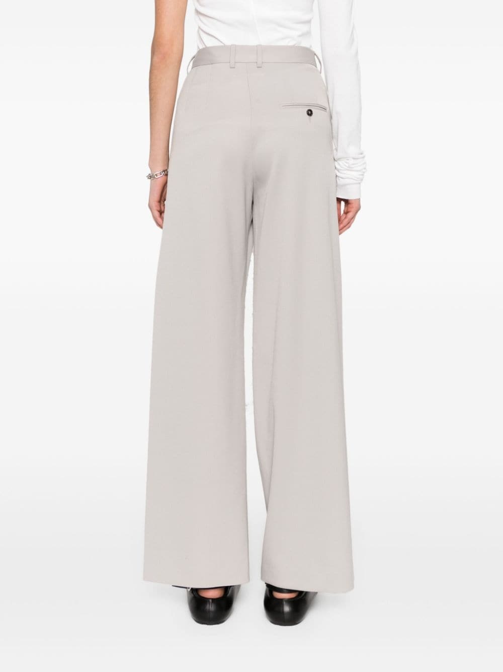 tailored wide-leg trousers - 4
