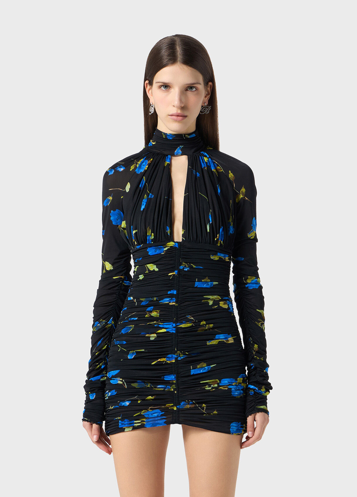 ANIMALIER PRINT JERSEY DRESS WITH CUT-OUT - 2