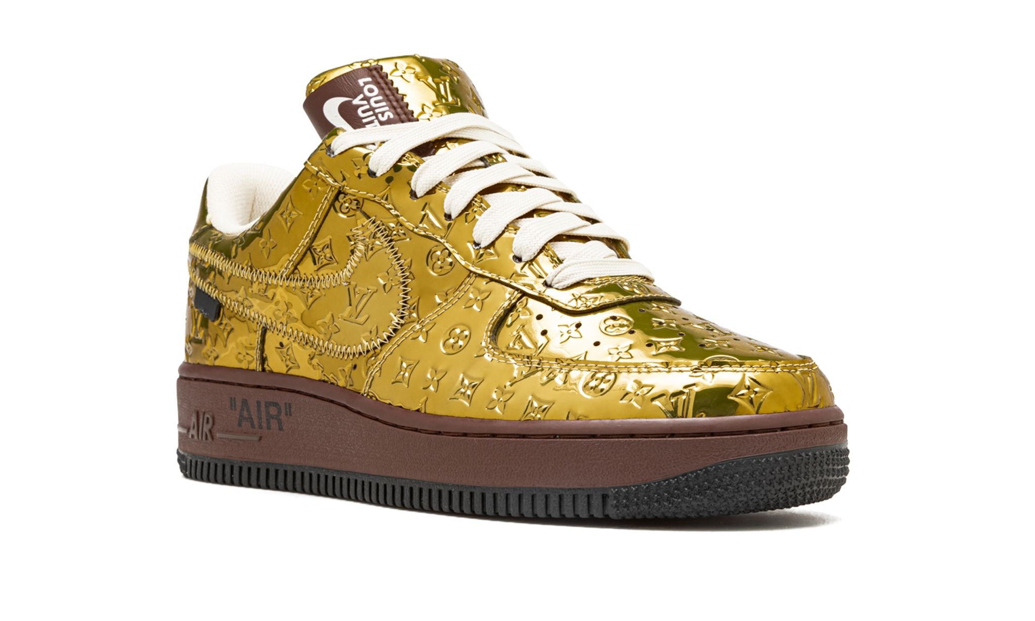 Louis Vuitton Air Force 1 Low "Virgil Abloh - Metallic Gold" - 7