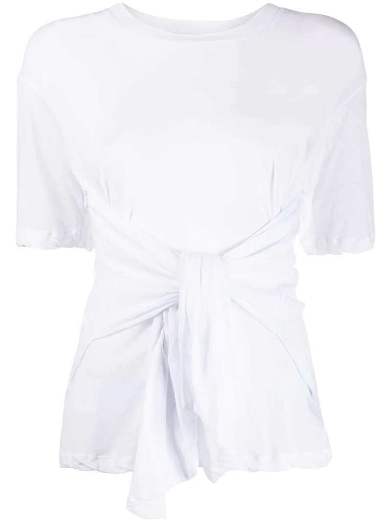 tie-front T-shirt 1