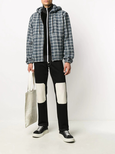 Stüssy drawstring hood plaid jacket outlook