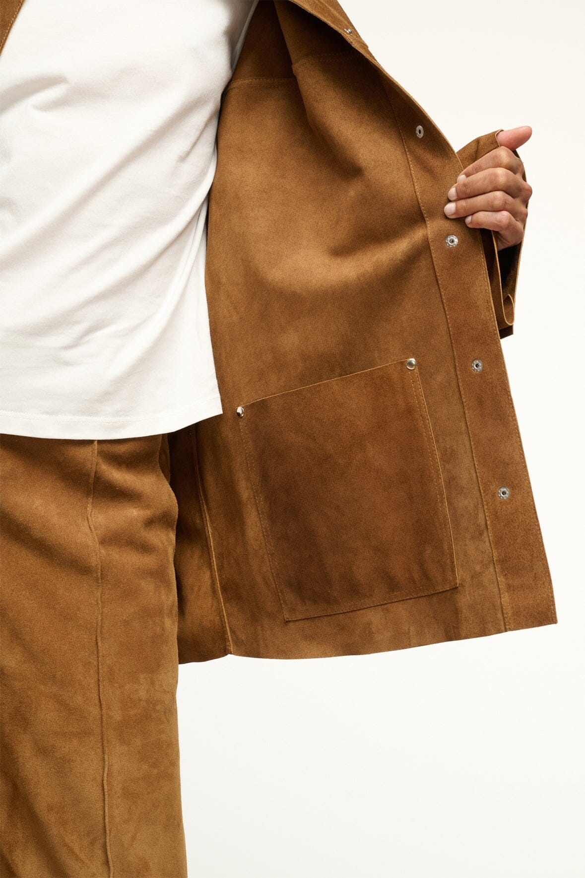 STAUD FOUNDATION JACKET TAN - 3