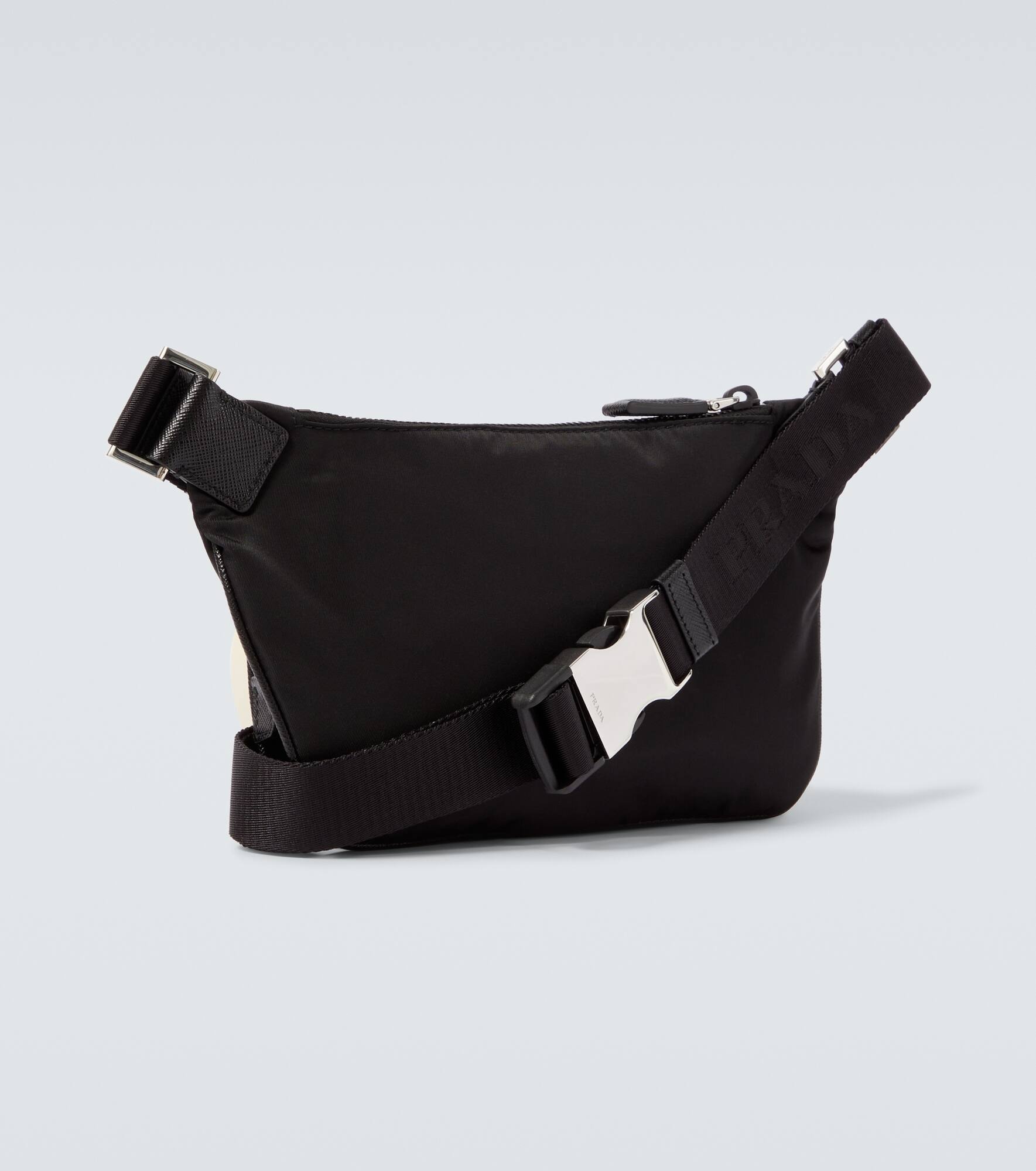 Re-Nylon leather-trimmed belt bag - 5