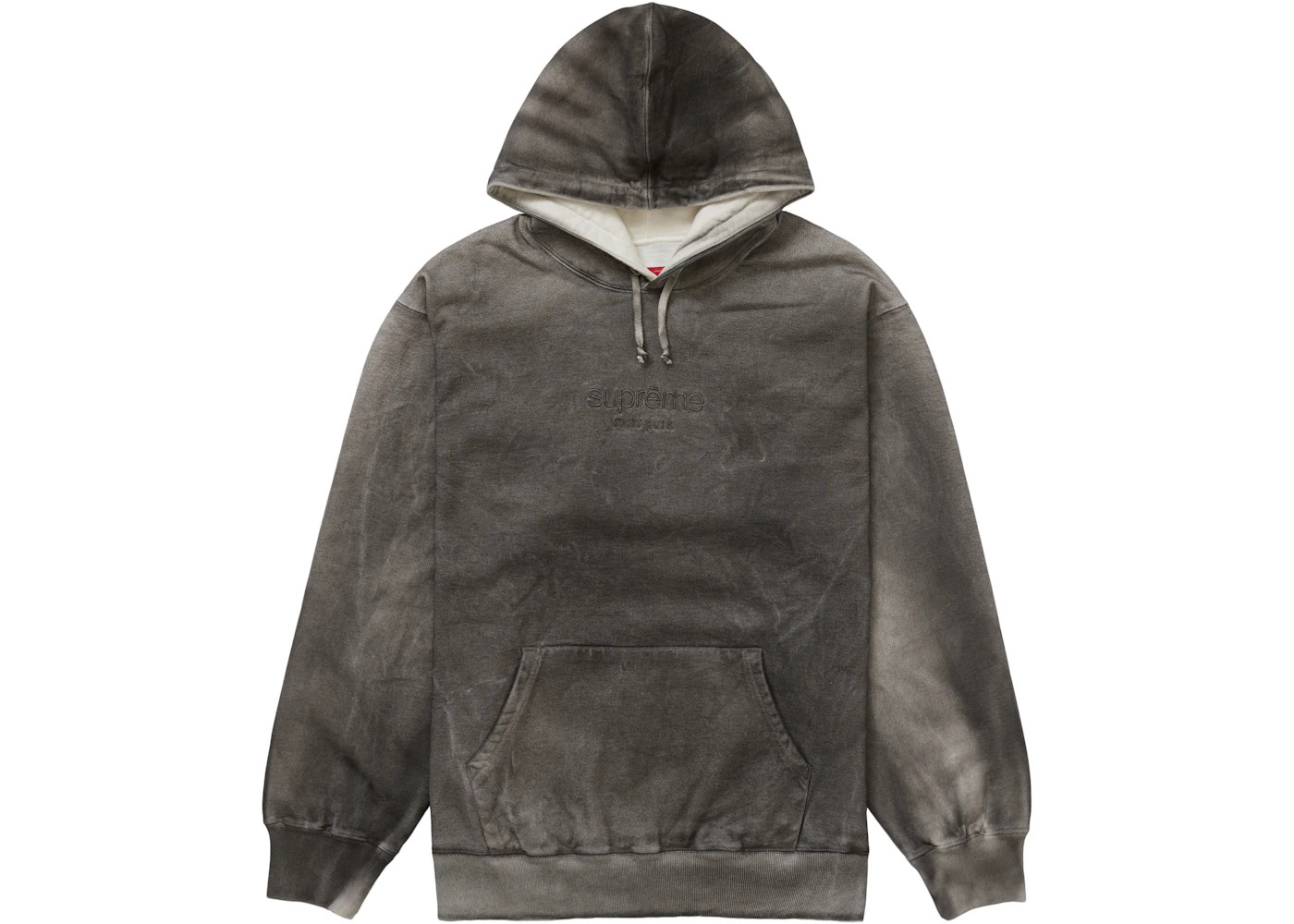 Supreme Spray Hooded Sweatshirt White - 1