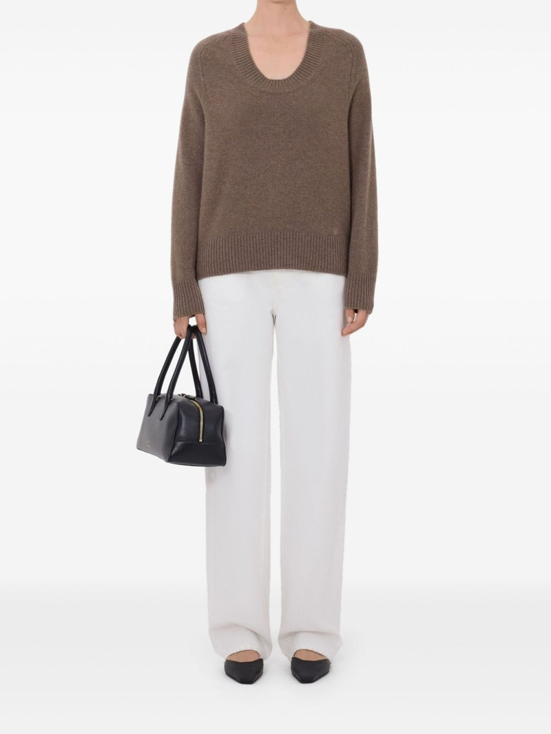 Loulou de Saison U neck ribbed BAJI sweater outlook