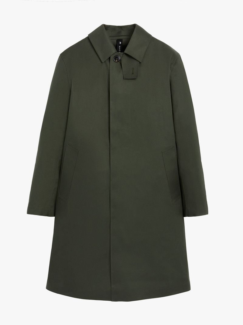 OXFORD BOTTLE GREEN BONDED COTTON 3/4 COAT | GRC-108 1
