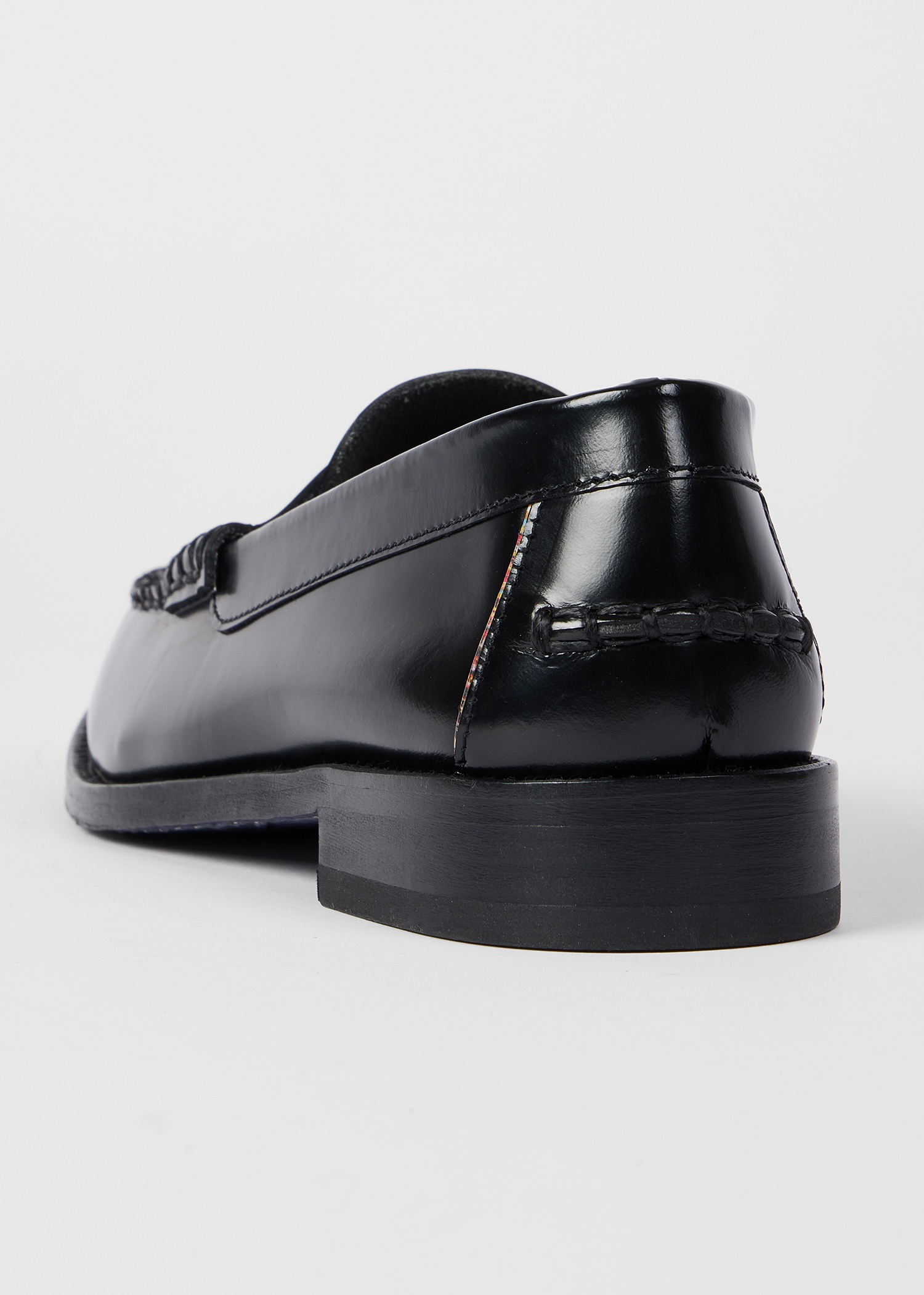 Women's Black Laida High-Shine Loafers - 6