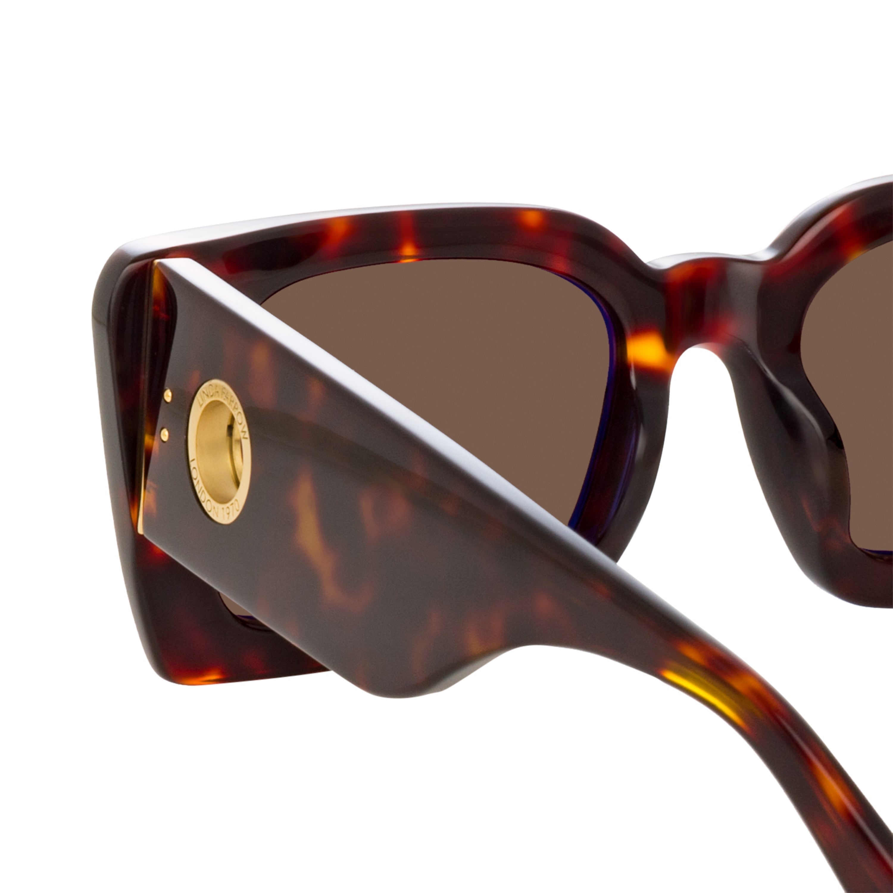 NIEVE RECTANGULAR SUNGLASSES IN TORTOISESHELL - 5