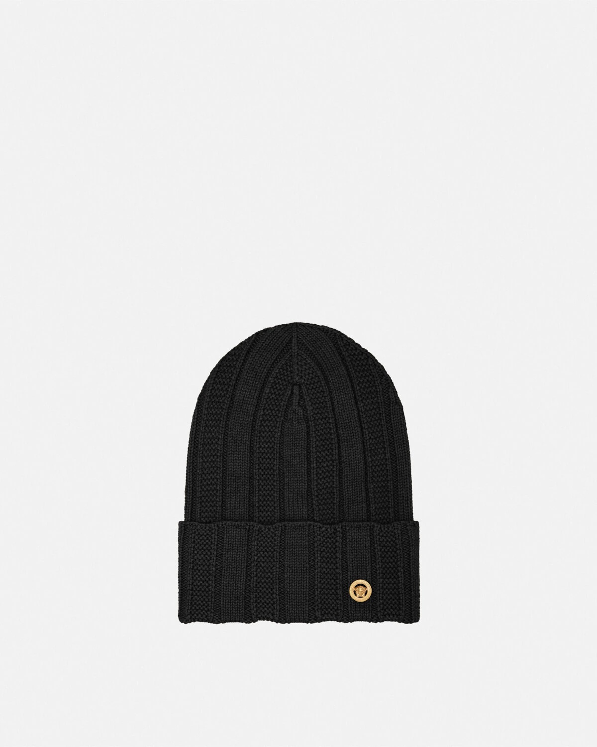 Medusa Ribbed Knit Beanie - 1