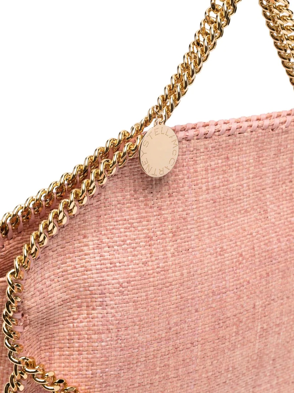 Falabella foldover raffia tote bag - 5