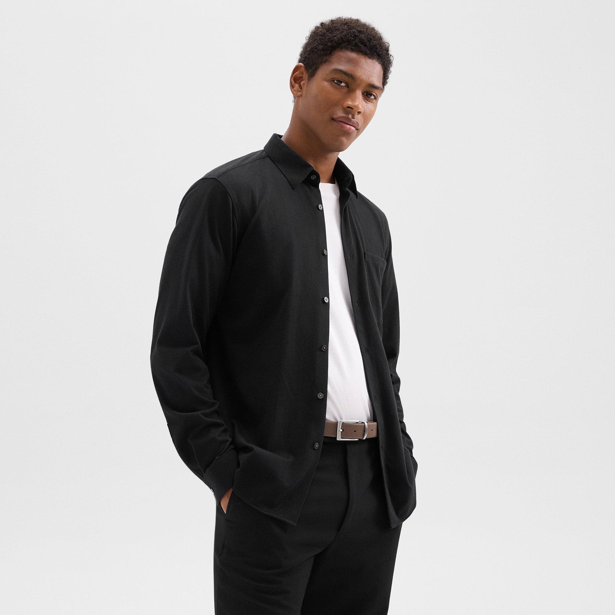 Irving Pocket Shirt in Brushed Structure Knit - 2