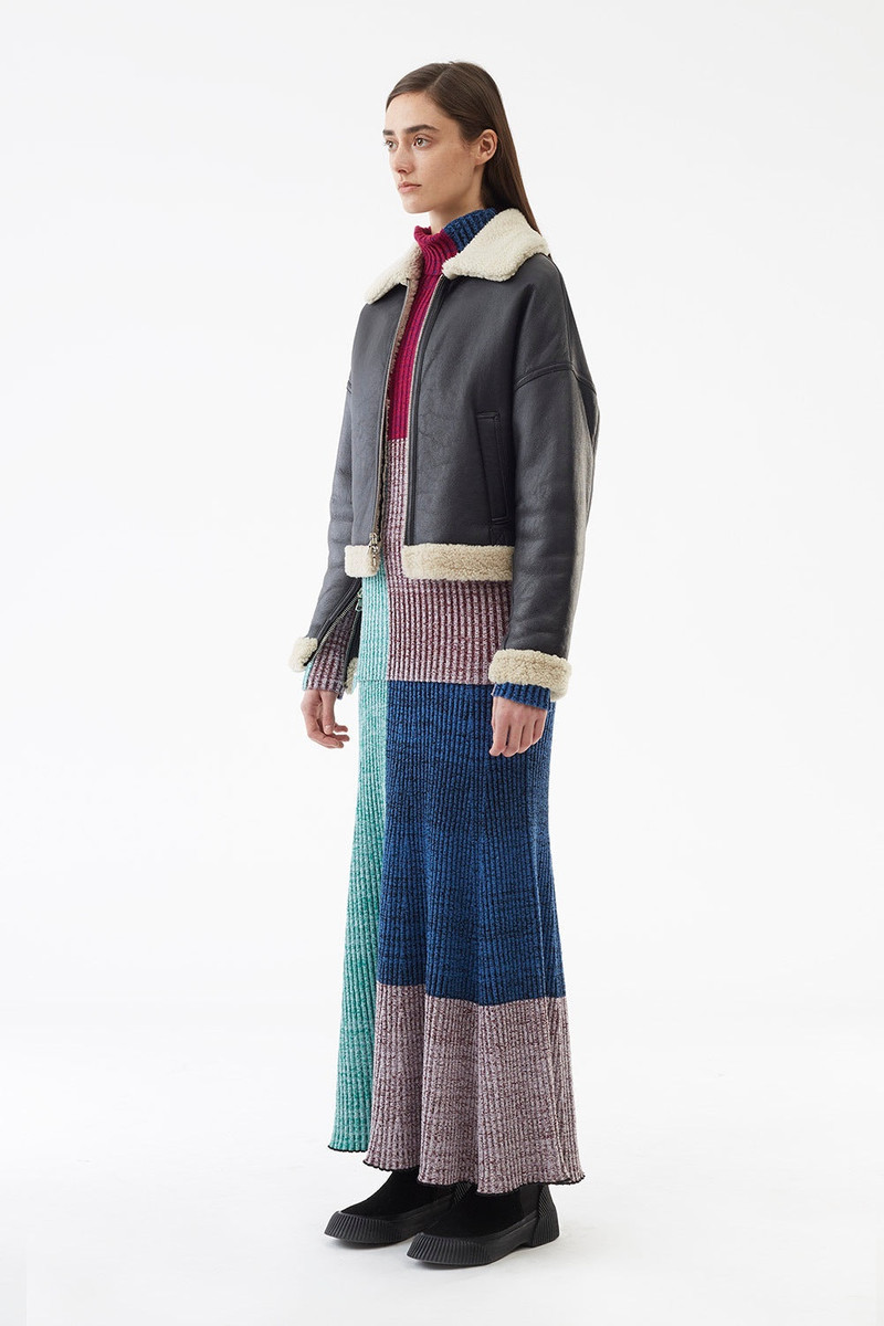 3.1 Phillip Lim Dolman Aviator Style Shearling Bomber outlook
