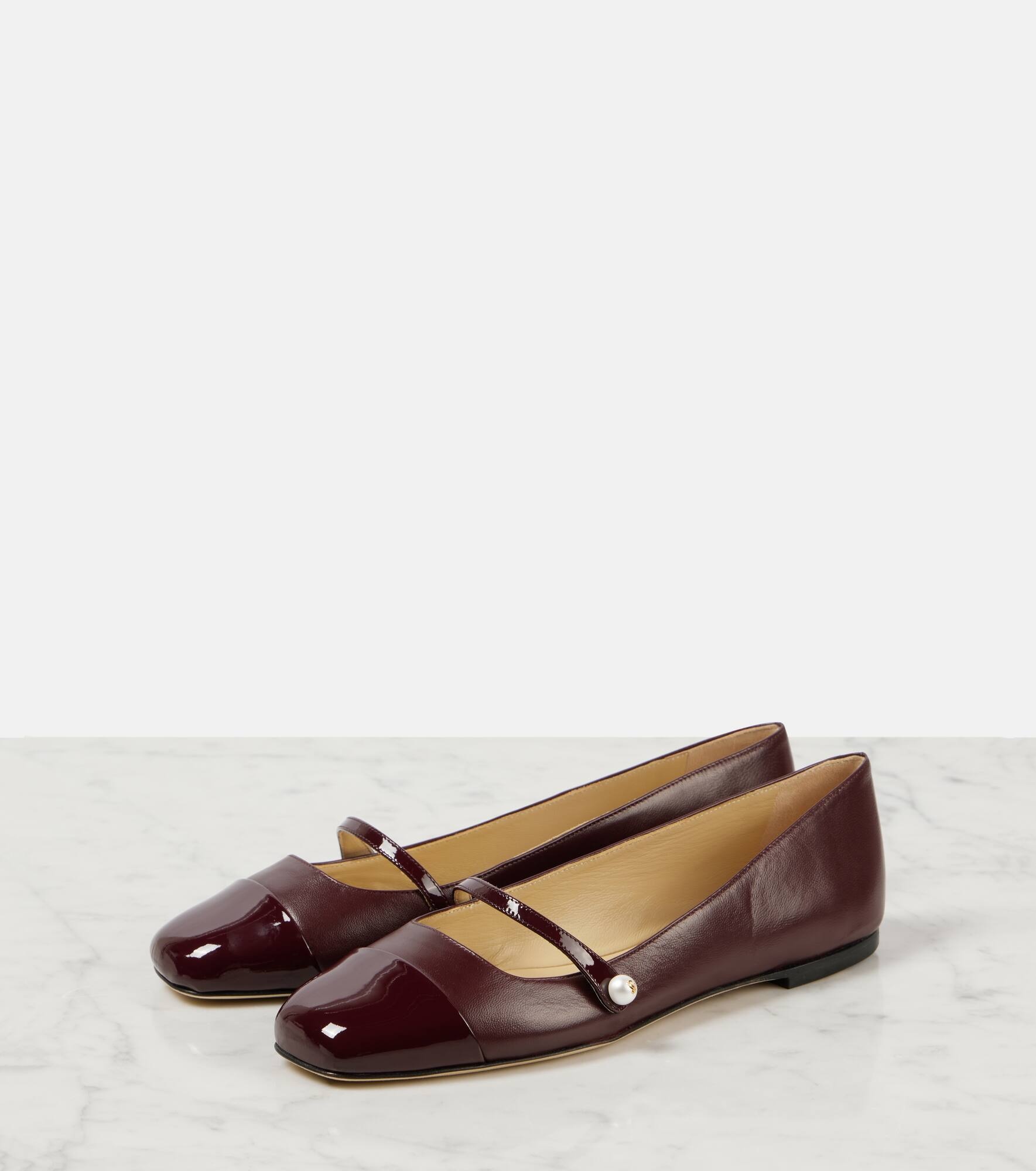Elisa leather Mary Jane flats - 5