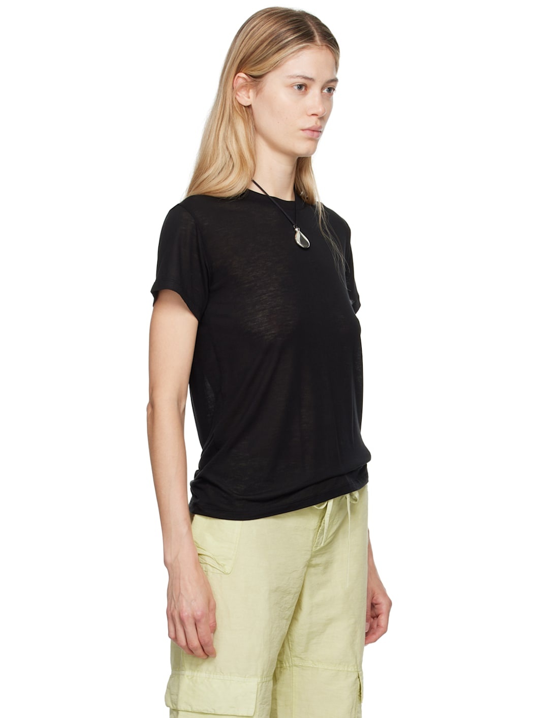 Black Bamboo Lyocell T-Shirt - 2
