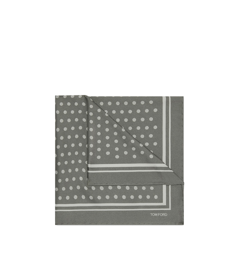 TOM FORD POLKA DOT SQUARE DESIGN POCKET SQUARE outlook
