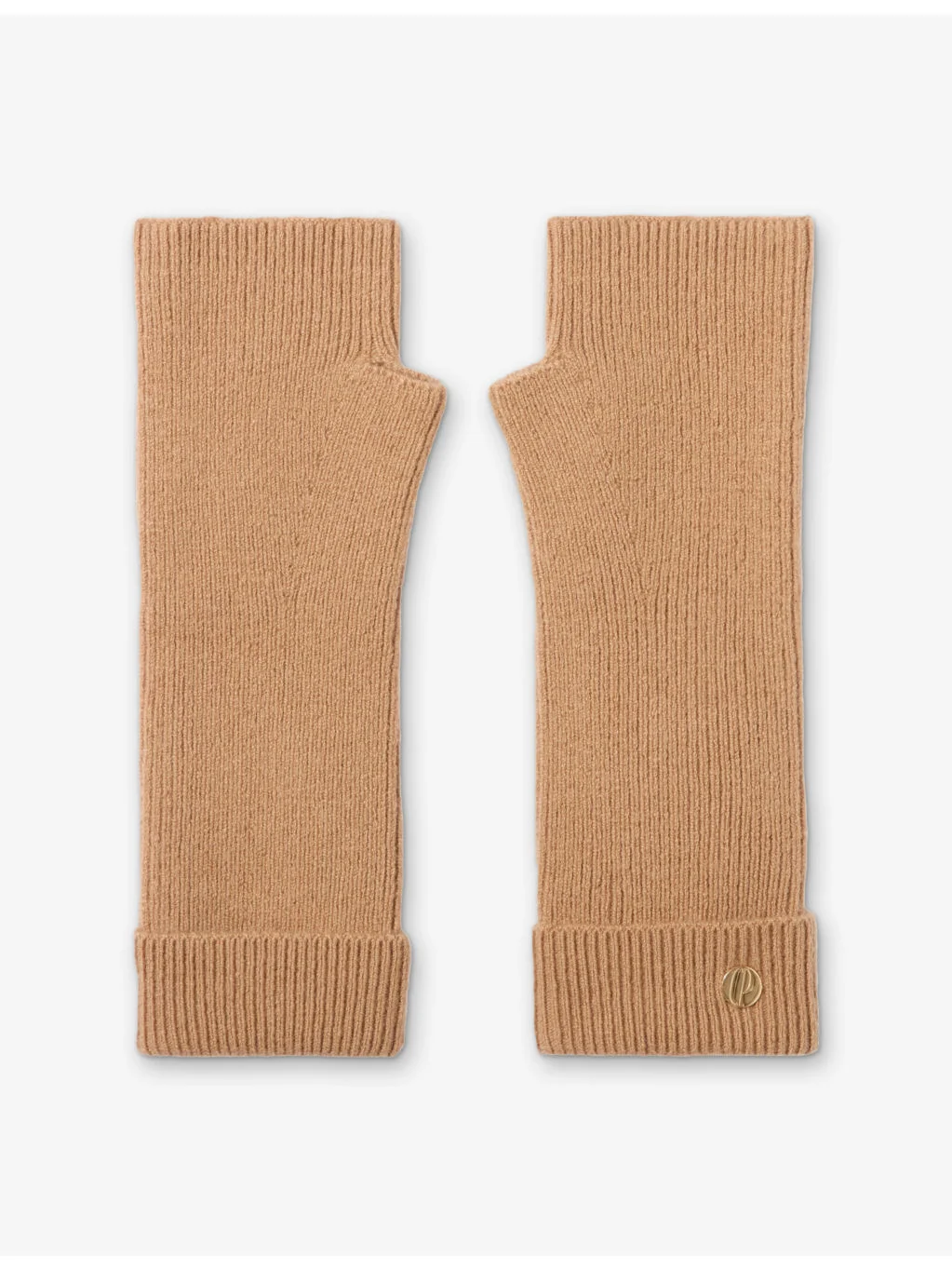 Branded-Hardware Wool and Cashmere-Blend Mittens - 1
